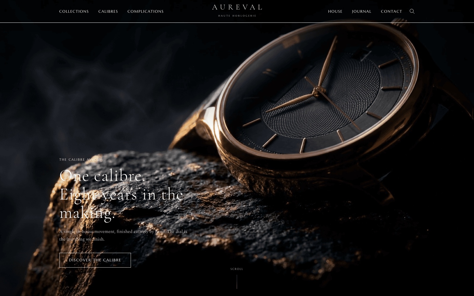 Aureval website concept